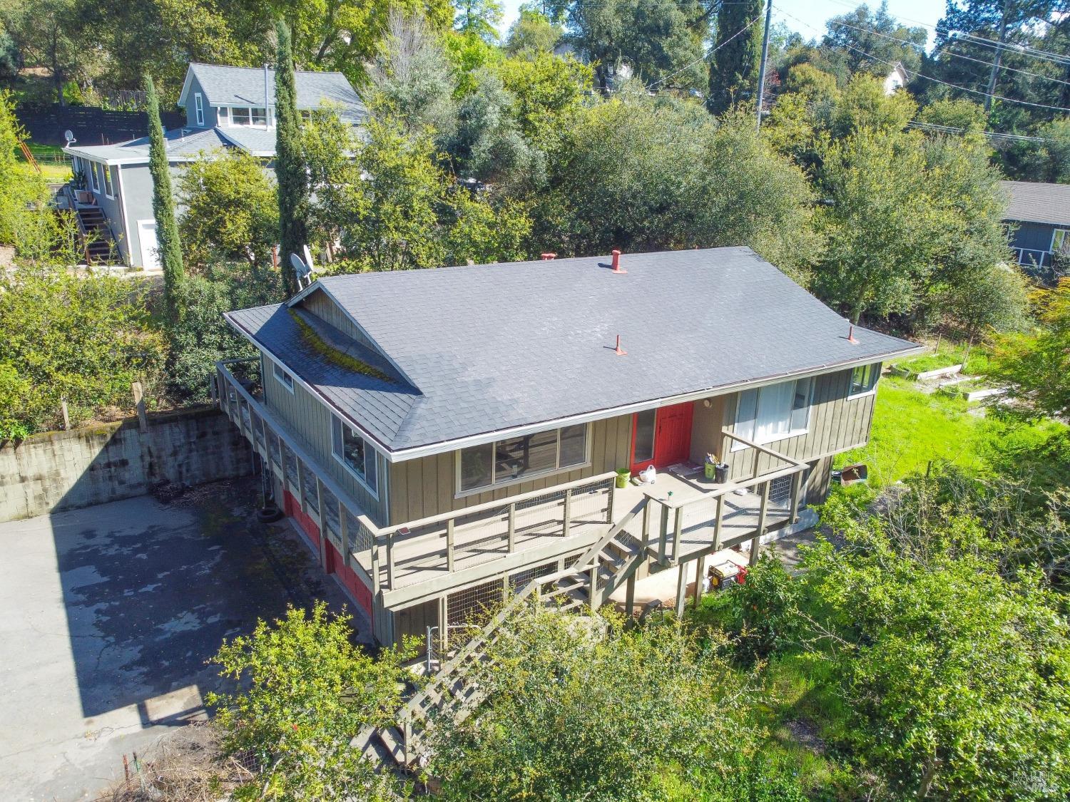 896 Sanitarium Road Deer Park, CA 94574 - Photo 3 of 20 an aerial view of a house with yard and outdoor seating
