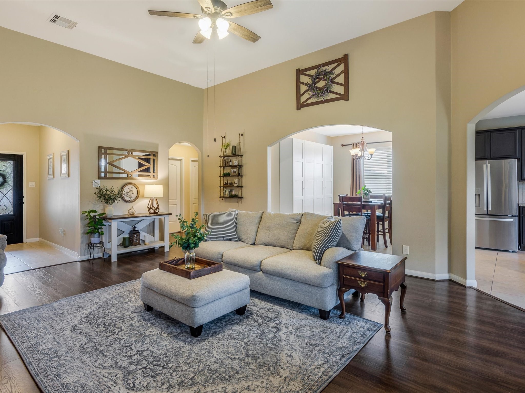 18746 Encinal Trail Magnolia, TX 77355 - Photo 9 of 35 a living room with furniture and wooden floor