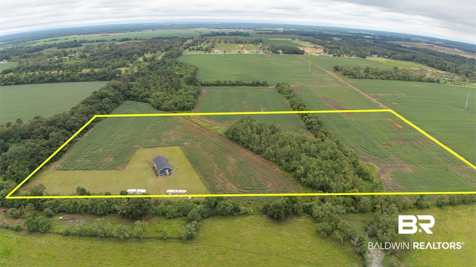 16000 John Bauer Road Summerdale, AL 36580 - Photo 3 of 34 Drone / aerial view featuring a rural view