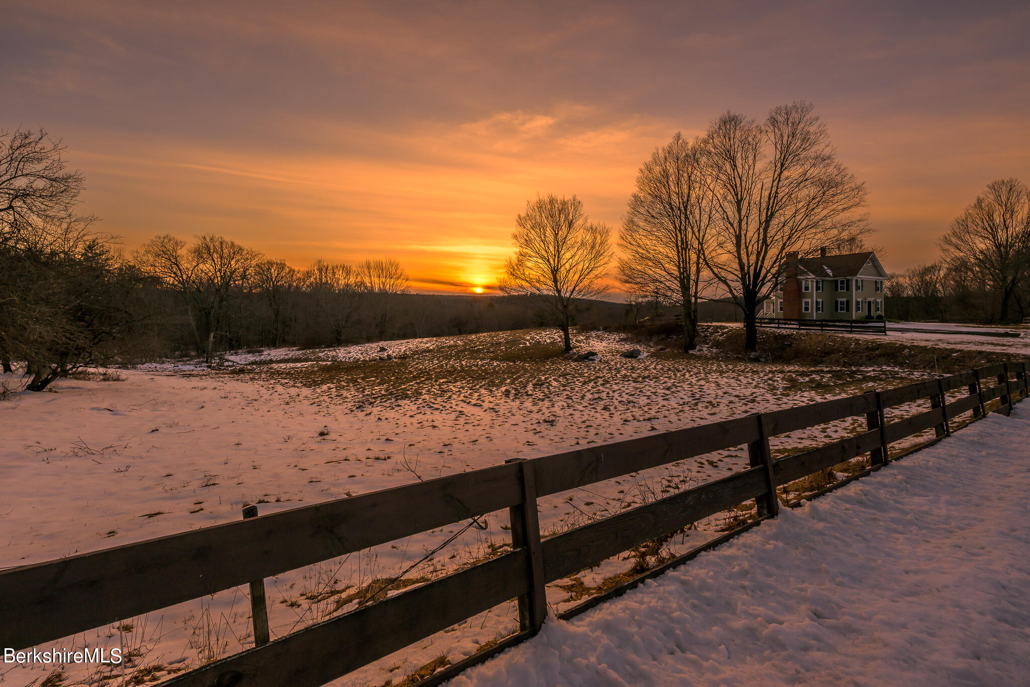 206 Blue Hill Road Great Barrington, MA 01230 - Photo 2 of 27 a view of wooden fence and floor