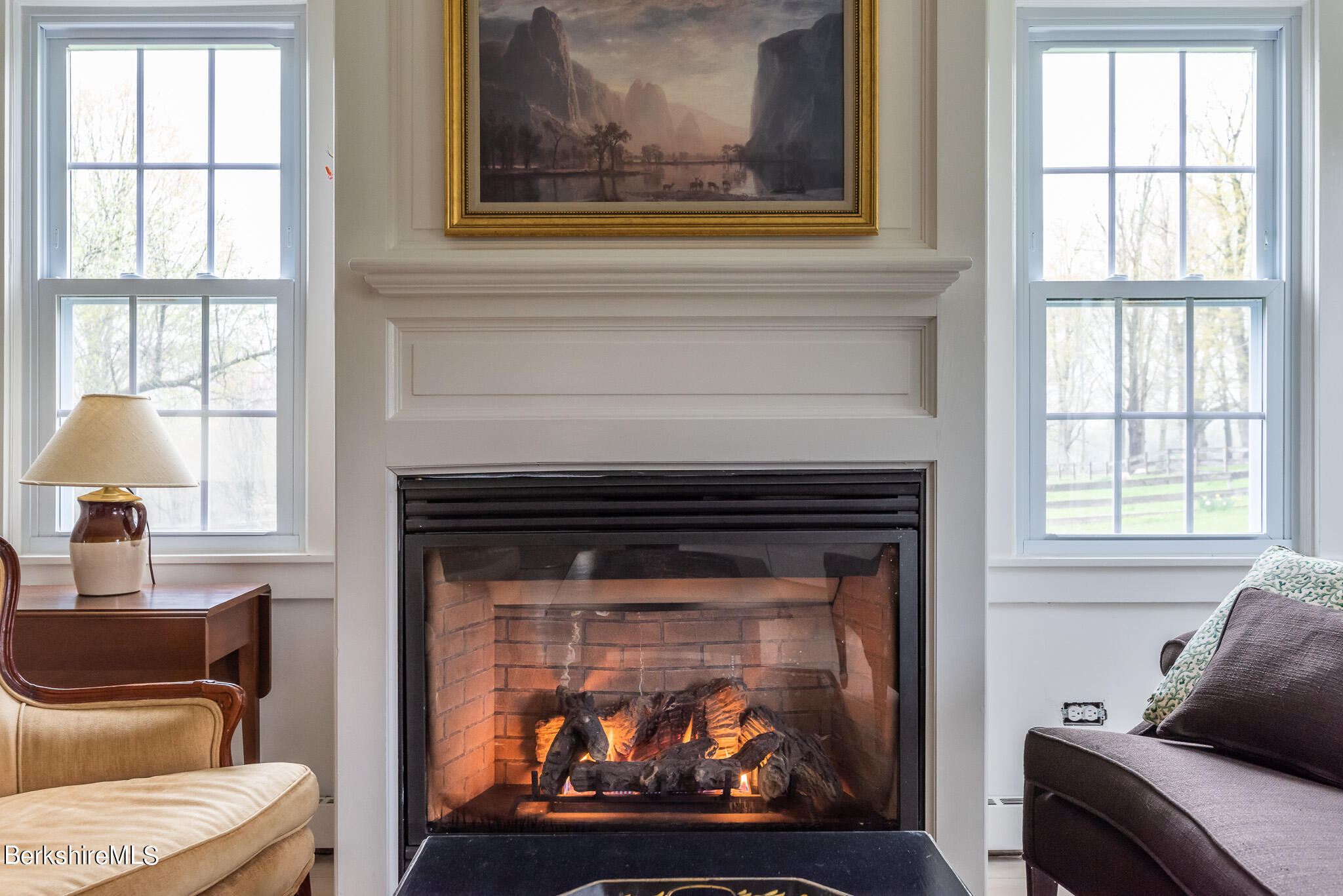 206 Blue Hill Road Great Barrington, MA 01230 - Photo 6 of 27 a living room with furniture and a fireplace