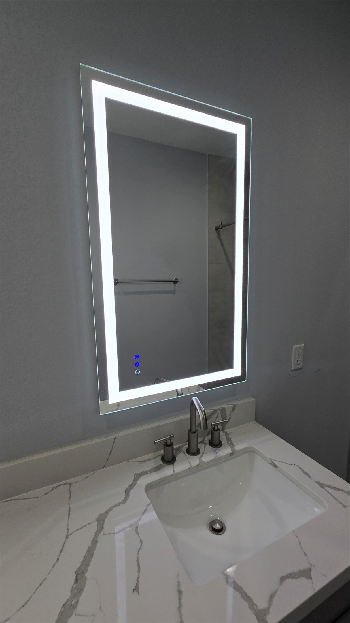 10017 Morocco Road Houston, TX 77041 - Photo 18 of 24 a bathroom with a sink and a mirror