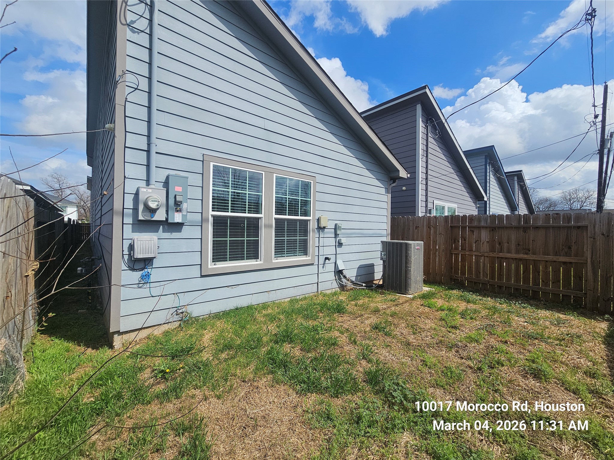 10017 Morocco Road Houston, TX 77041 - Photo 24 of 24 a view of backyard with cabin