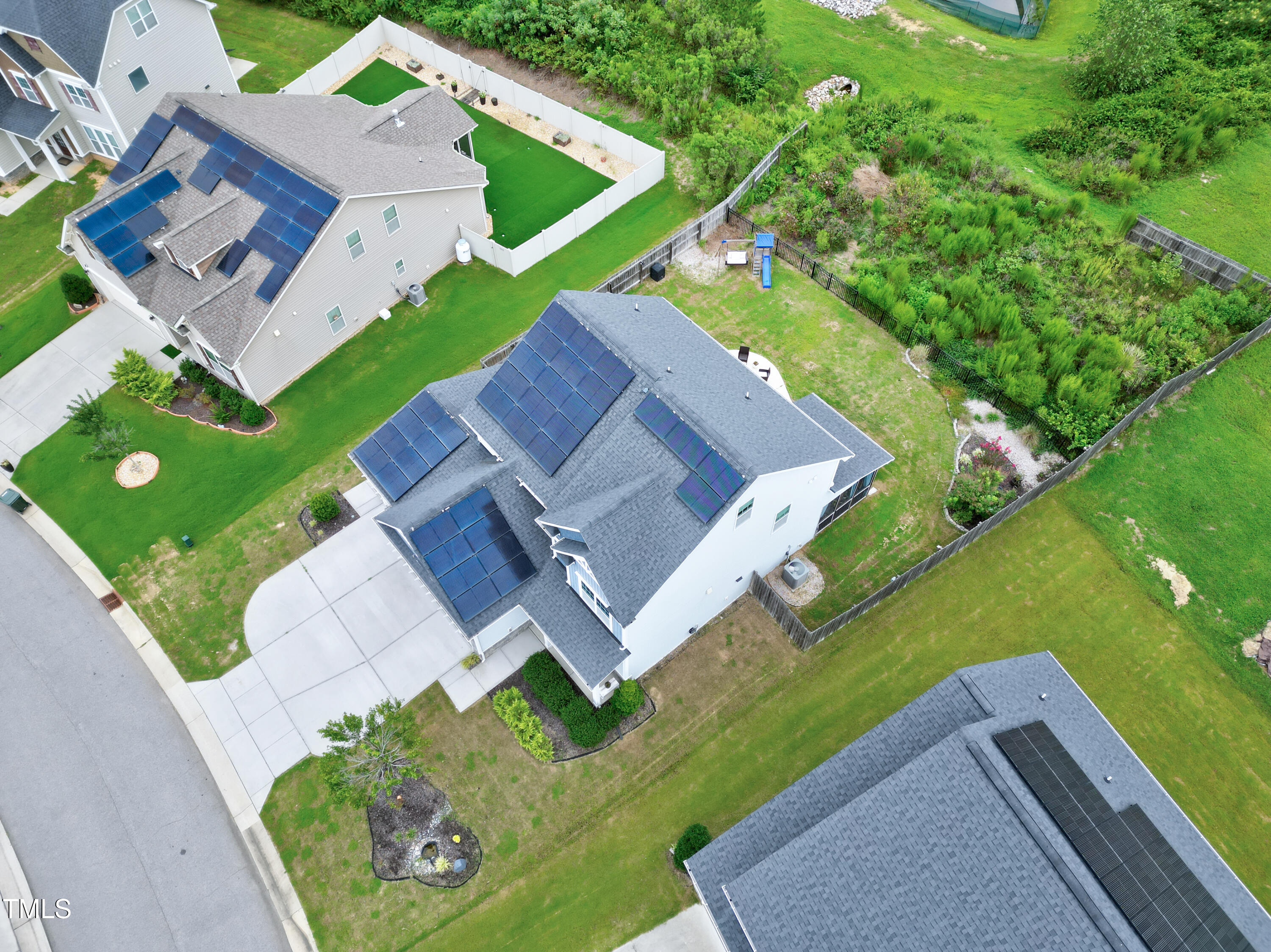1417 Slate Ridge Road Knightdale, NC 27545 - Photo 57 of 66 an aerial view of a house