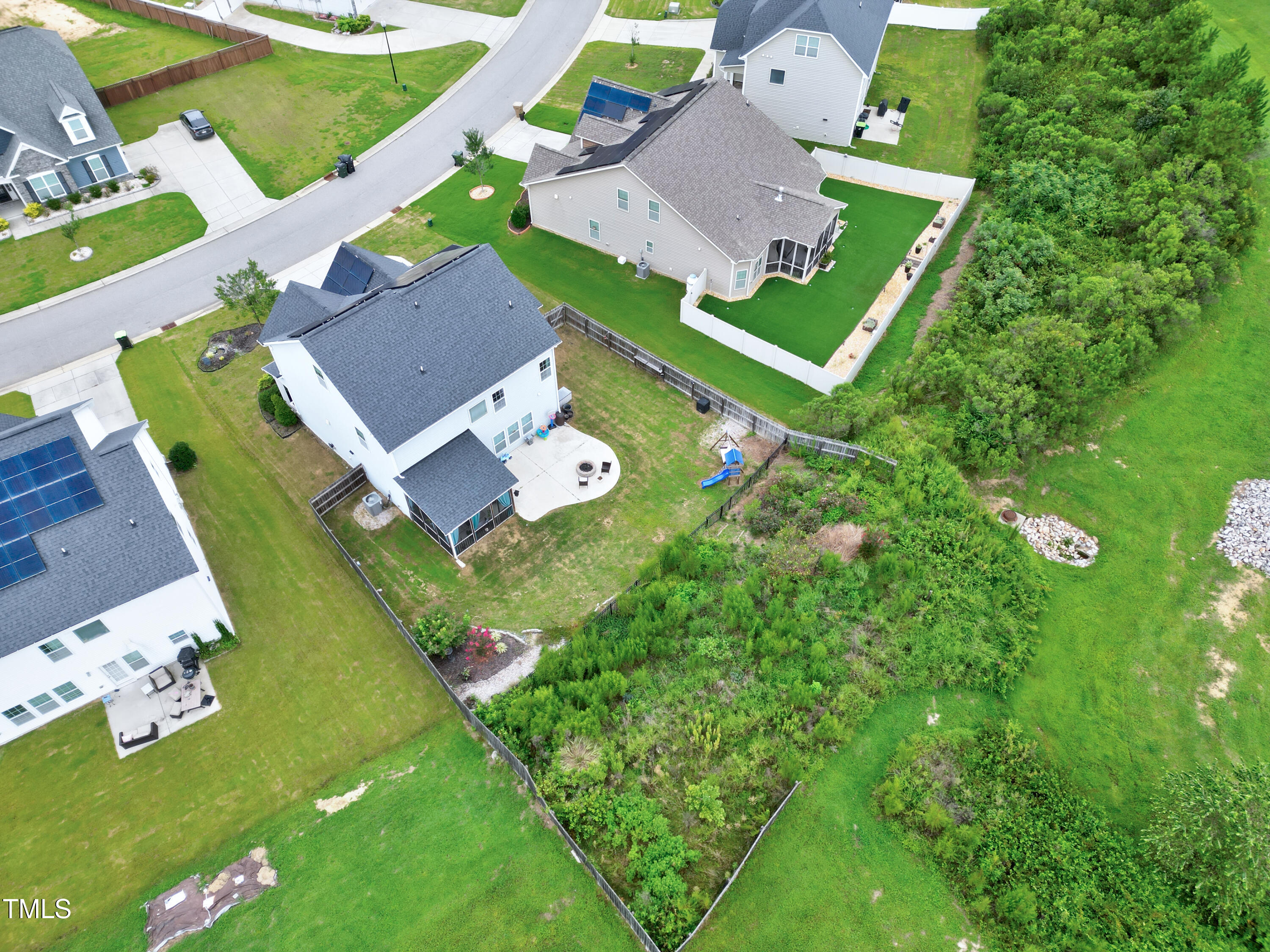 1417 Slate Ridge Road Knightdale, NC 27545 - Photo 58 of 66 an aerial view of a house