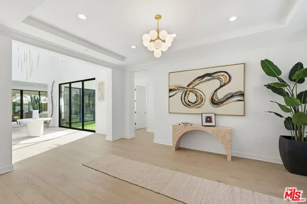 a view of a hallway with window