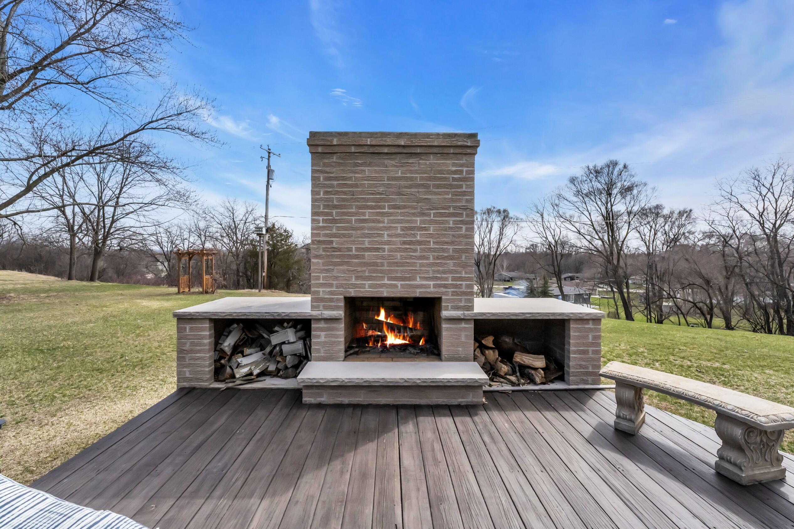 444 North Sherman Street Eagle, WI 53119 - Photo 51 of 67 Outdoor Fireplace