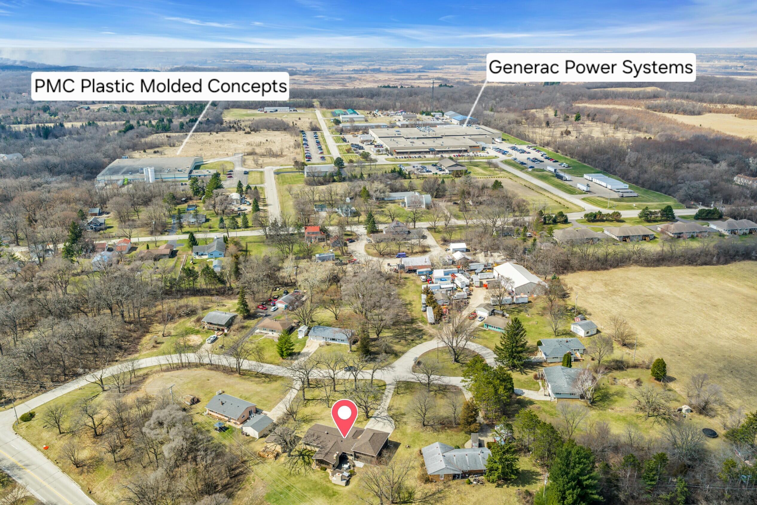 444 North Sherman Street Eagle, WI 53119 - Photo 66 of 67 Ariel View With Locations 3