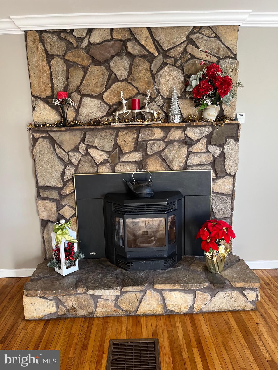4043 Old York Road Monkton, MD 21111 - Photo 11 of 97 Built in pellet stove with thermostat.