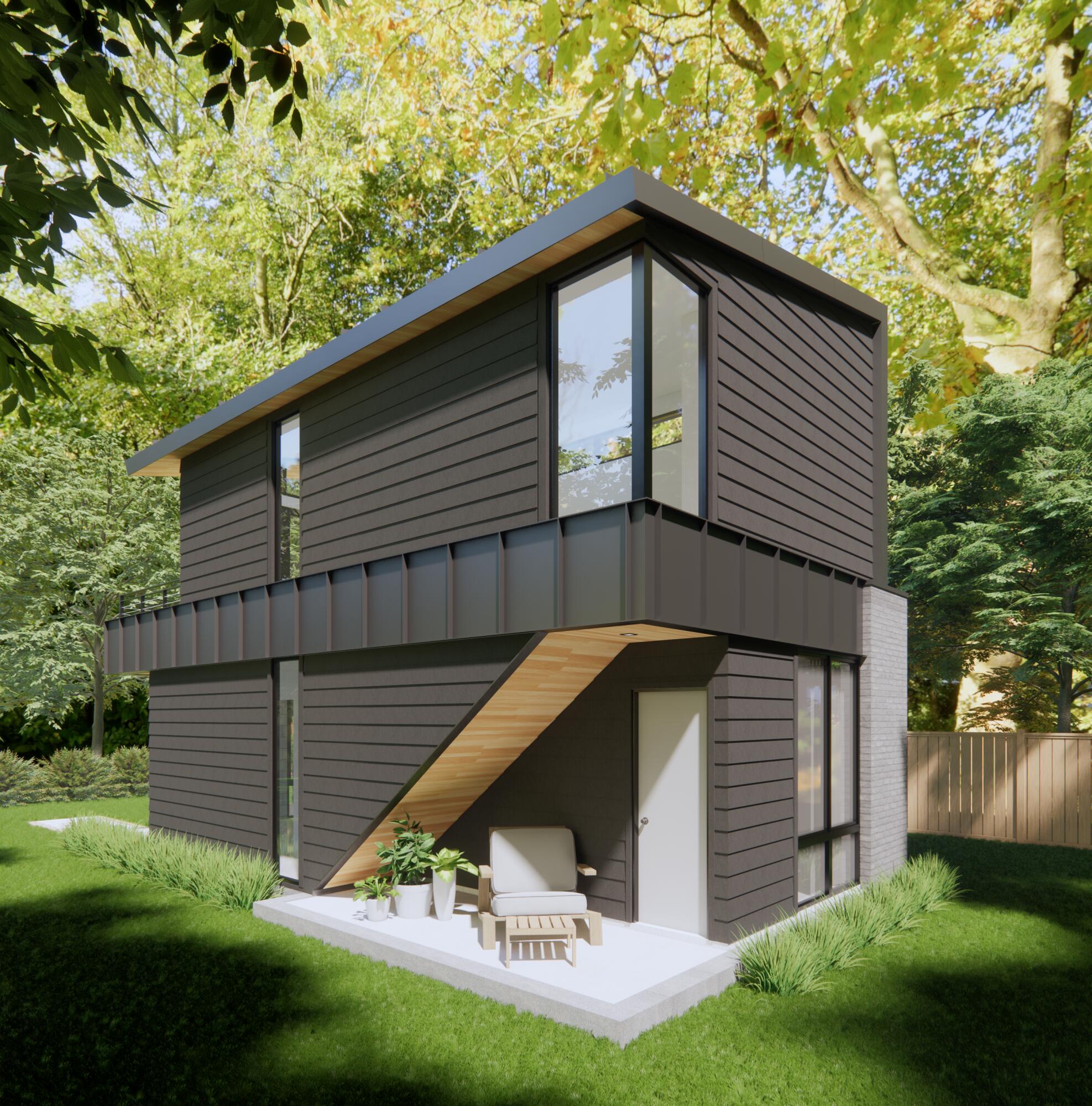 3525 Garner Road, Unit 1 Chattanooga, TN 37406 - Photo 11 of 17 800 SF UNIT_Back Deck