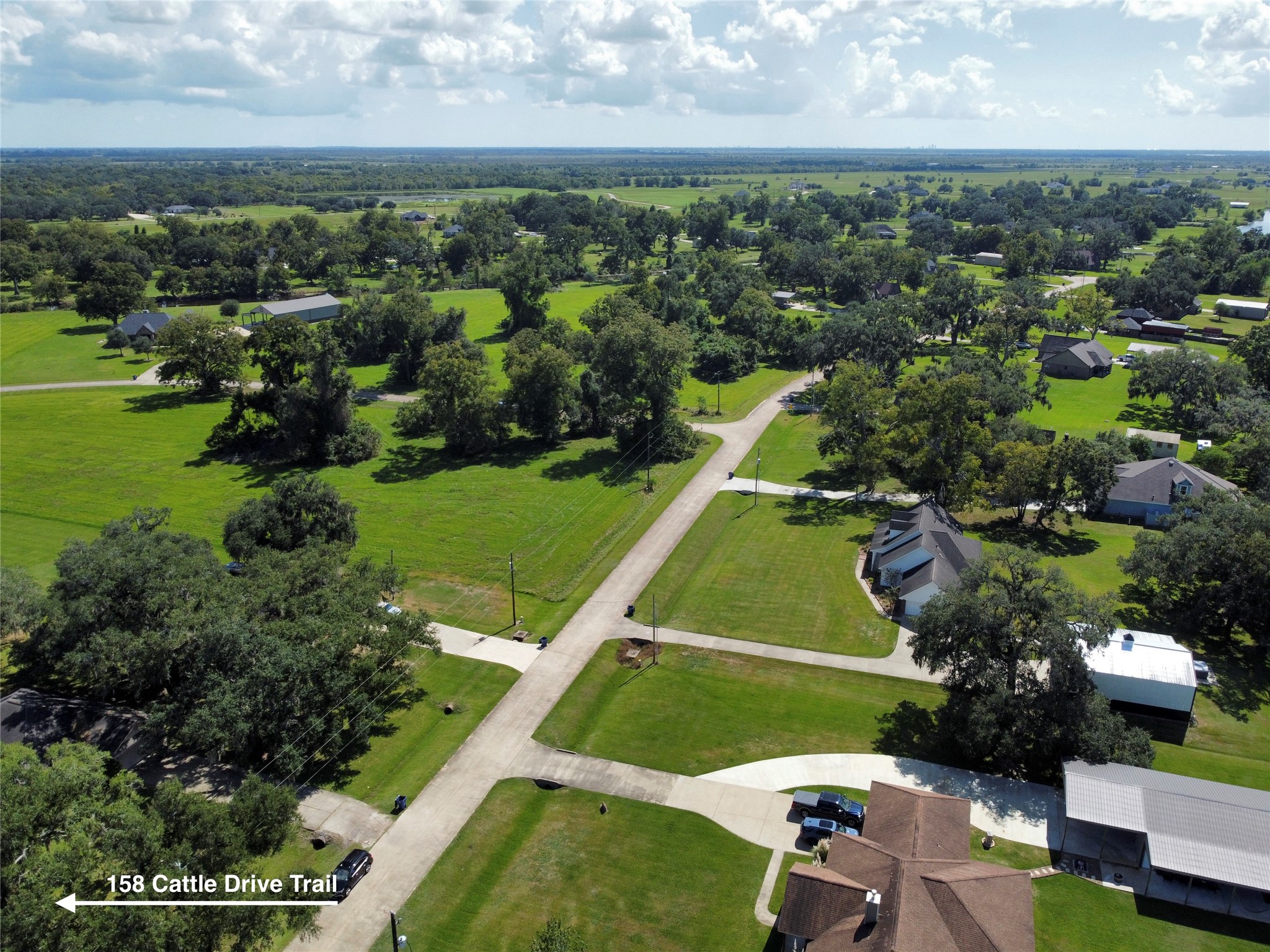 158 Cattle Drive Trail Angleton, TX 77515 - Photo 15 of 18 an aerial view of a football ground