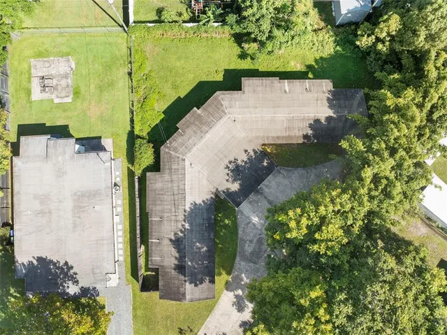 a house view with a garden space