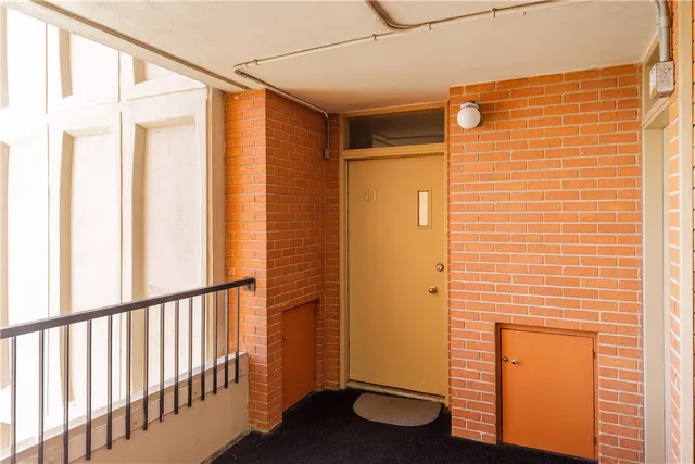 a view of front door