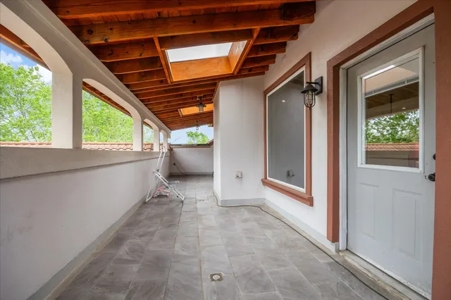 a view of outdoor space and balcony