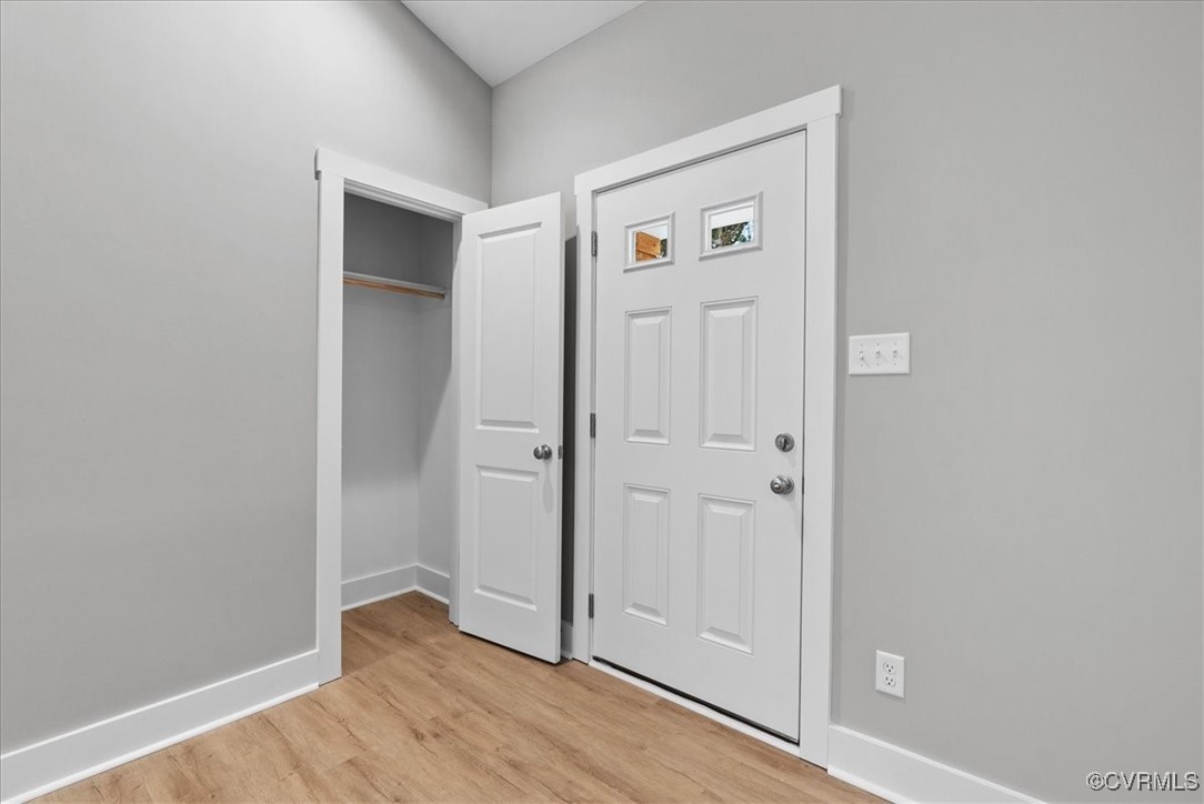292 Lunenburg County Road Keysville, VA 23947 - Photo 11 of 39 Entryway with light hardwood / wood-style flooring
