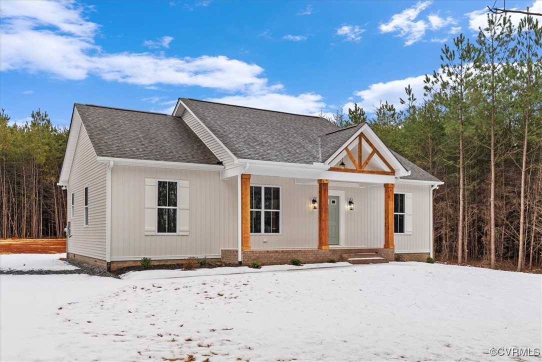292 Lunenburg County Road Keysville, VA 23947 - Photo 6 of 39 Modern inspired farmhouse featuring a porch