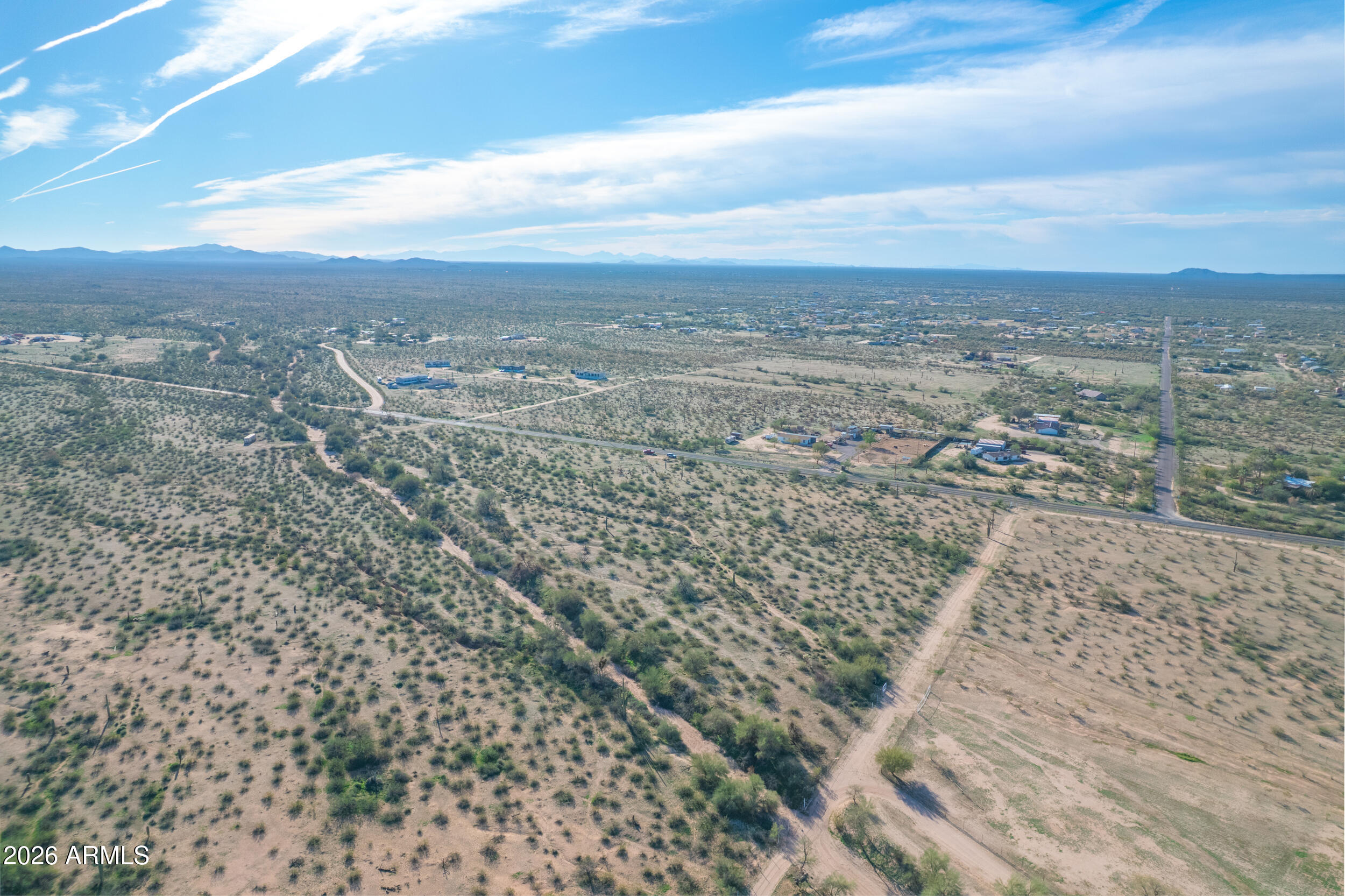1850 East Cactus Forest Road Florence, AZ 85132 - Photo 14 of 36 an aerial view of residential houses with outdoor space