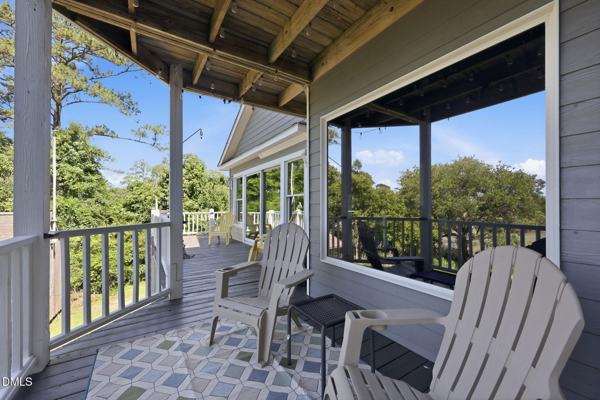 174 Windy Point Road Beaufort, NC 28516 - Photo 9 of 55 Note abundance of windows, privacy.