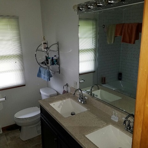 10543 East Flagg Road Rochelle, IL 61068 - Photo 9 of 17 a bathroom with a sink toilet and tub