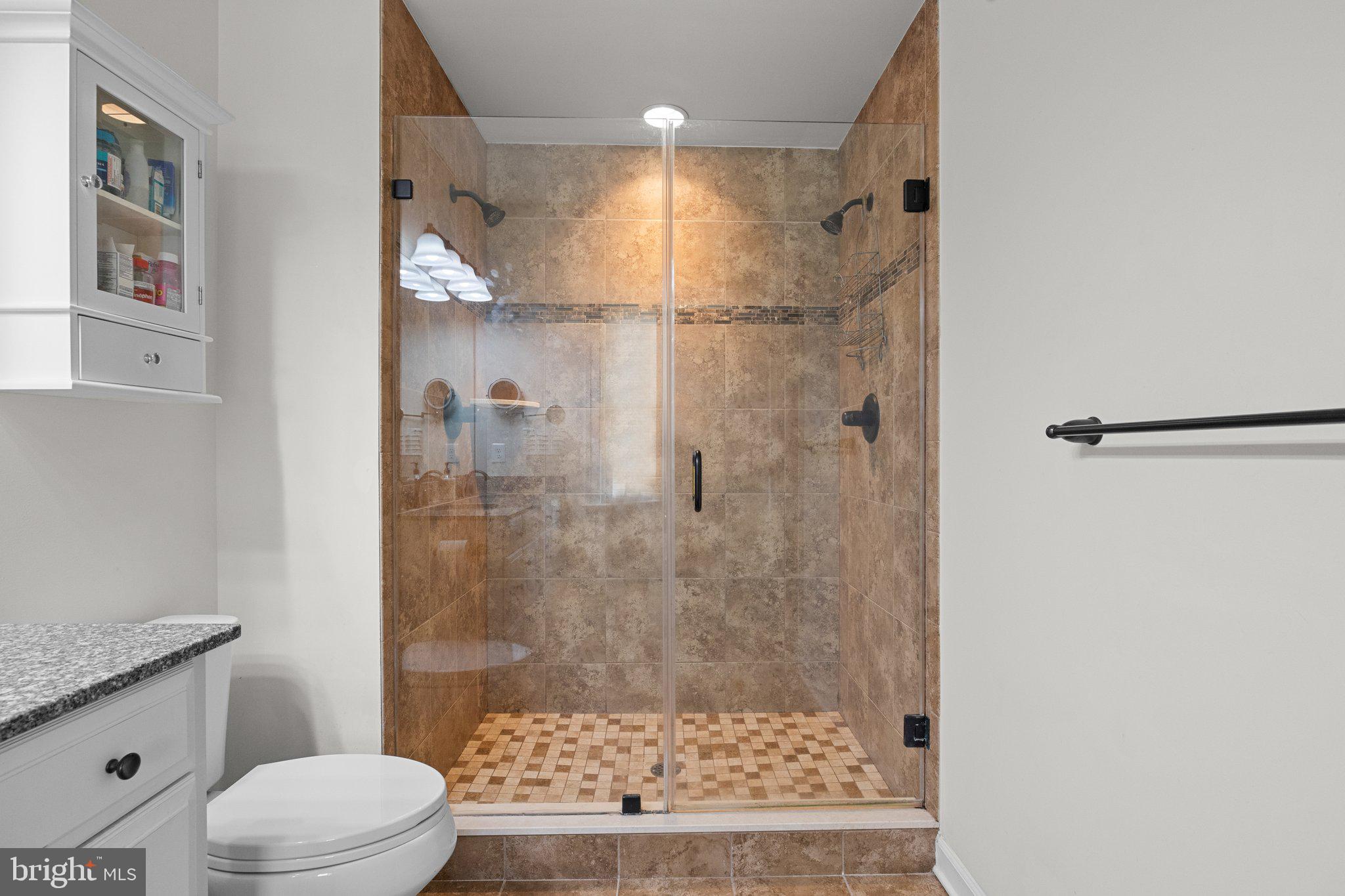 3842 Jacob Stout Road Doylestown, PA 18902 - Photo 21 of 68 a bathroom with a shower a toilet and a sink