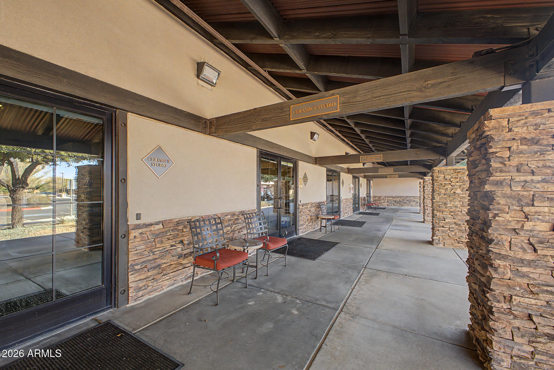 5090 South Ranger Trail Gilbert, AZ 85298 - Photo 43 of 50 a view of a porch with furniture