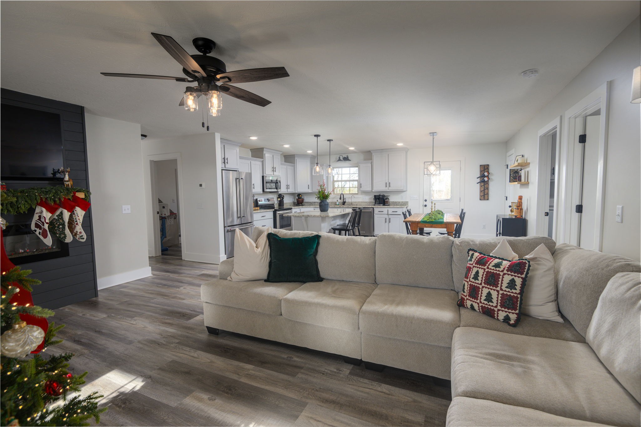720 Armstrong Road Castalian Springs, TN 37031 - Photo 17 of 45 a living room with furniture and kitchen view