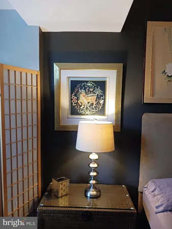 a view of dining room with a couch