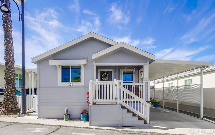 front view of a house with a porch