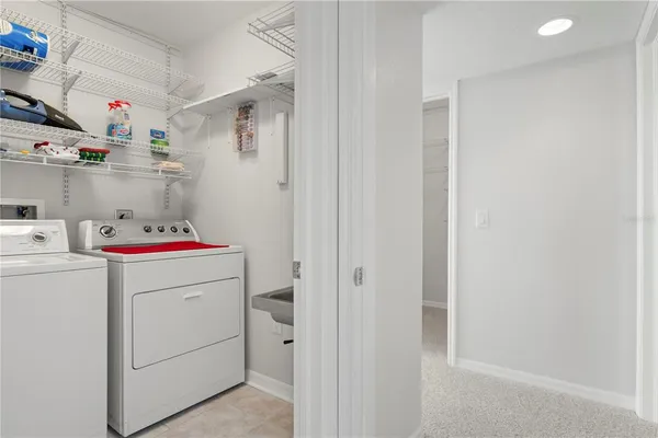 a view of a storage & utility room