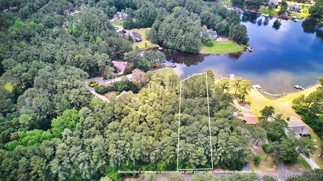 an aerial view of a houses with yard