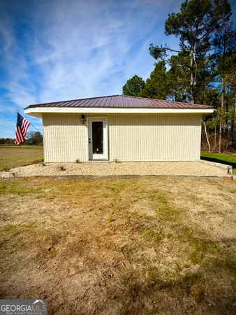 a view of a swimming pool with an outdoor space