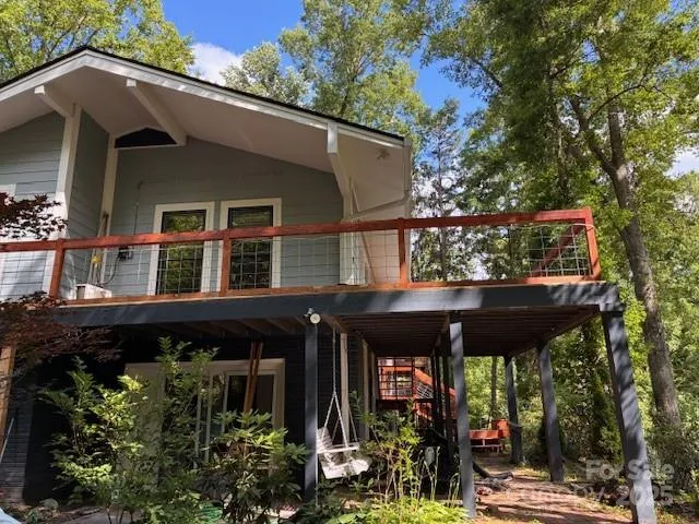 a house view with a outdoor space