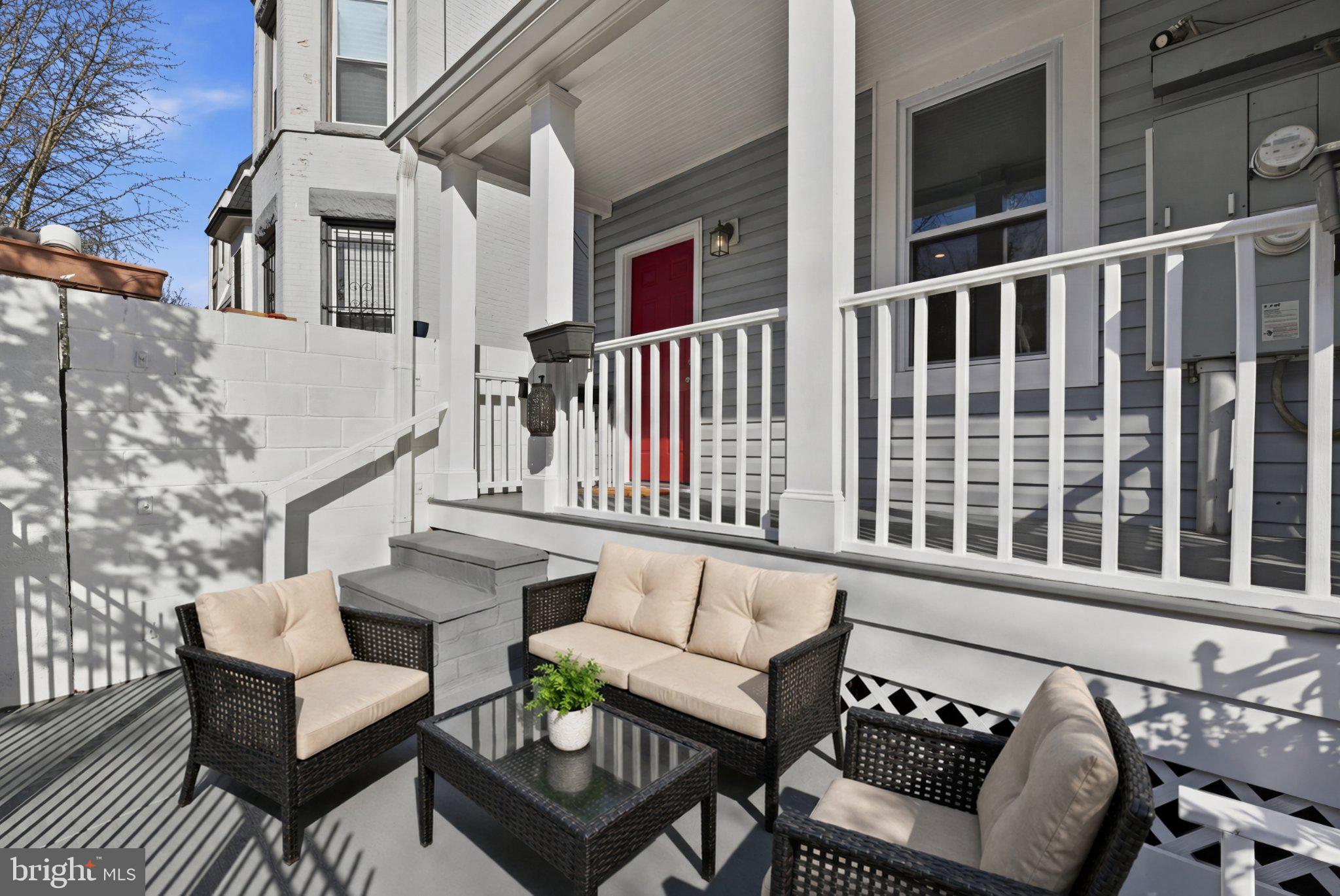 737 Morton Street Northwest Washington, DC 20010 - Photo 3 of 36 Charming porch retreat with modern flair.