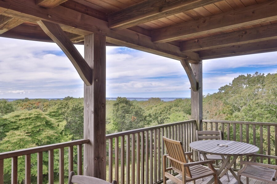 97 Longview Road West Tisbury, MA 02568 - Photo 29 of 42 a view of a balcony with furniture