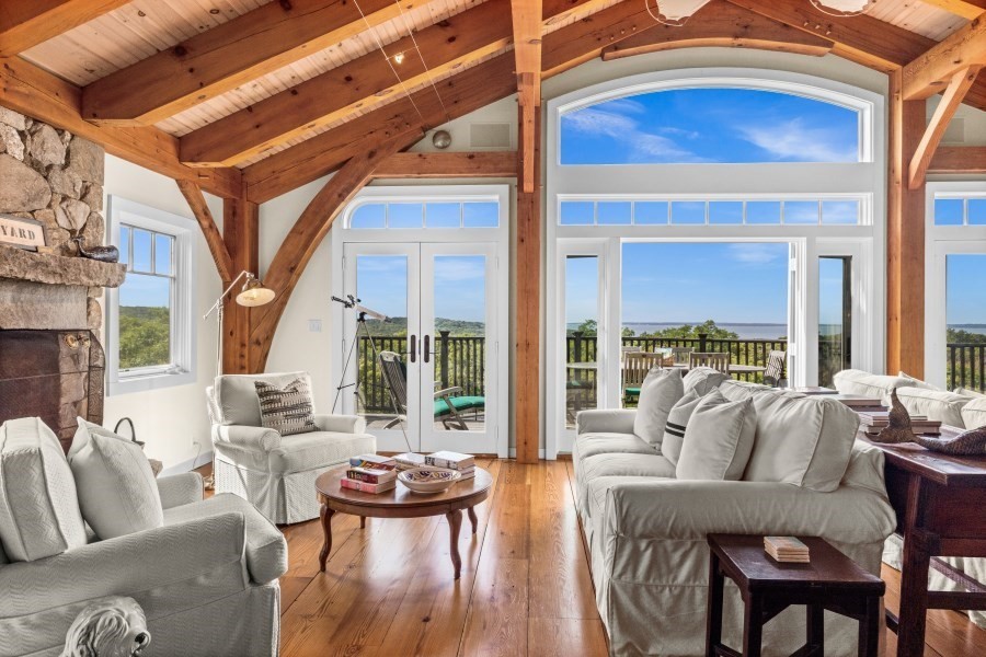 97 Longview Road West Tisbury, MA 02568 - Photo 10 of 42 a living room with furniture and a large window