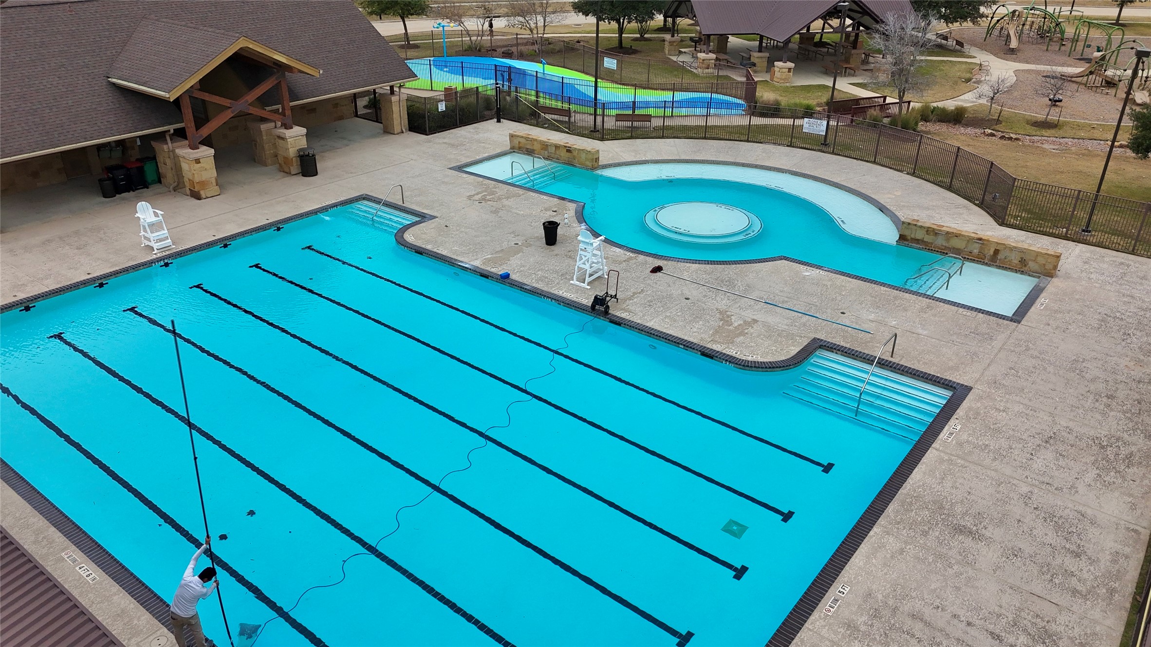 9850 Copper Ranch Trail Richmond, TX 77406 - Photo 20 of 24 Lap Pool and Lounging Pool