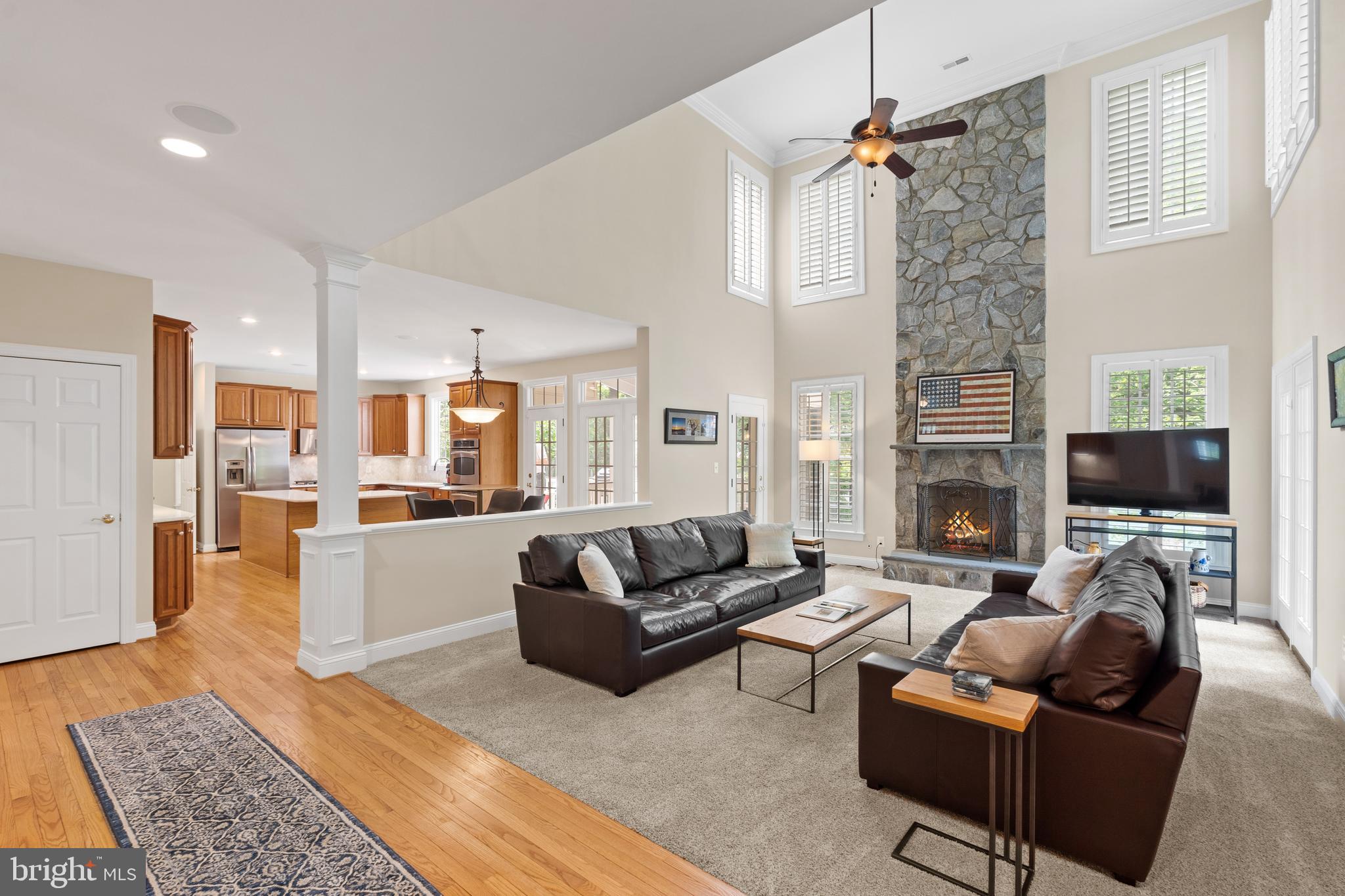 4013 Laurel Road Alexandria, VA 22309 - Photo 6 of 48 Stone fireplace