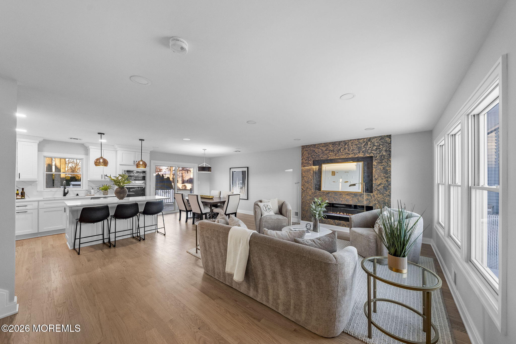 64 South Cliff Road Colonia, NJ 07067 - Photo 19 of 49 a living room with fireplace furniture and a wooden floor
