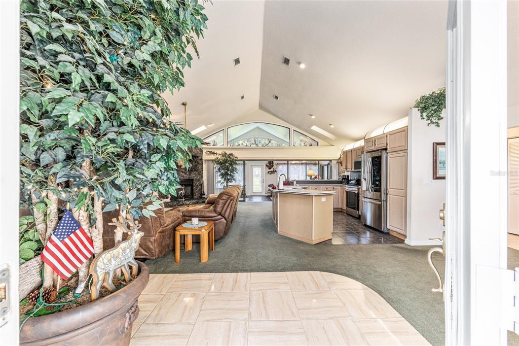 255 Southwest 96th Lane Ocala, FL 34476 - Photo 17 of 92 a living room with furniture and a fireplace