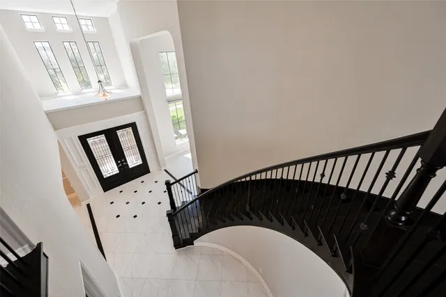 a close view of an entryway