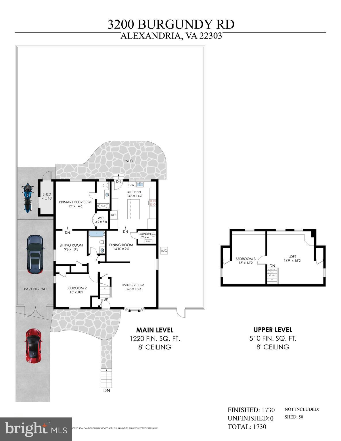 3200 Burgundy Road Alexandria, VA 22303 - Photo 89 of 89 Floorplan of both levels