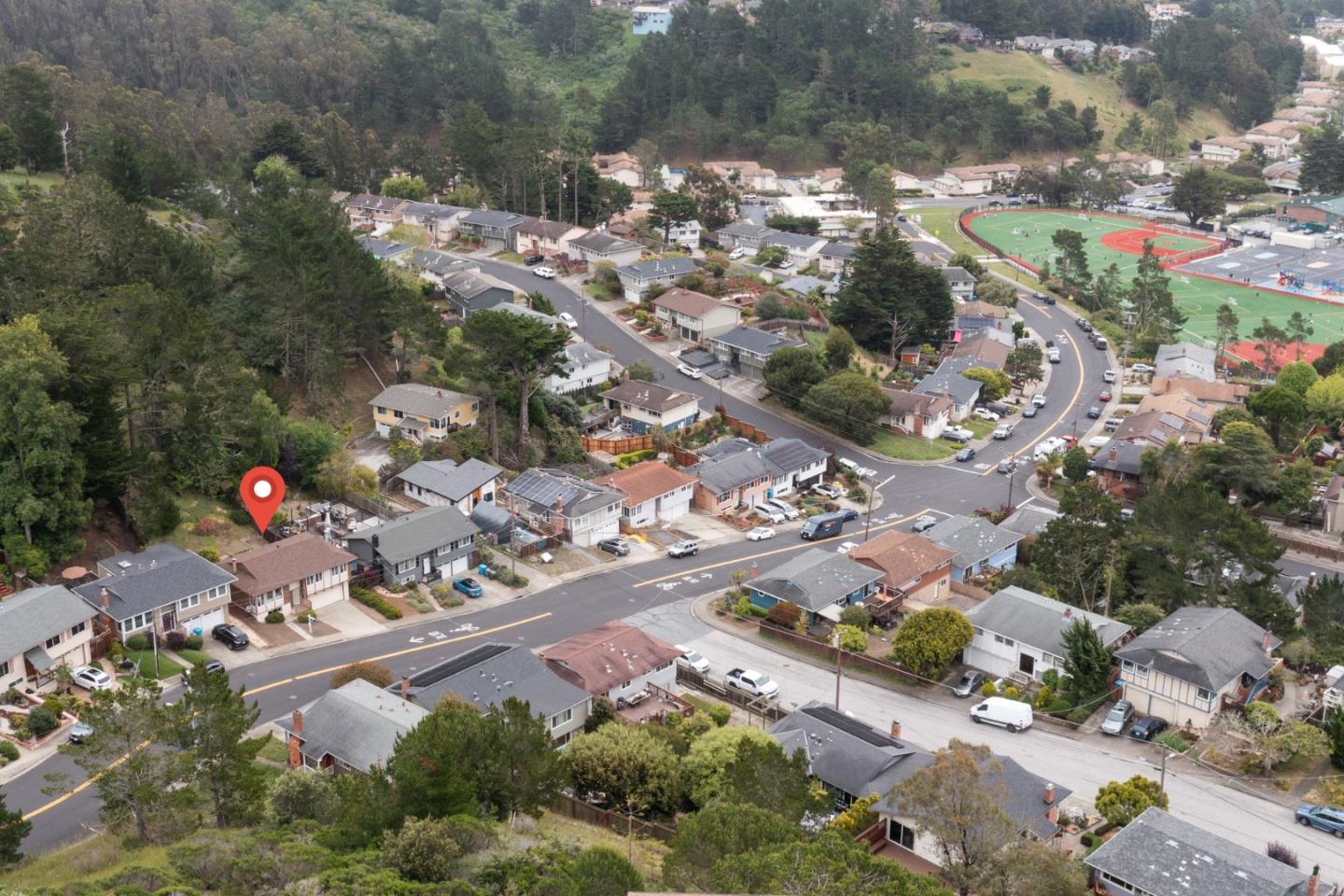 1287 Lerida Way Pacifica, CA 94044 - Photo 9 of 52 a city view with lot of flowers and trees
