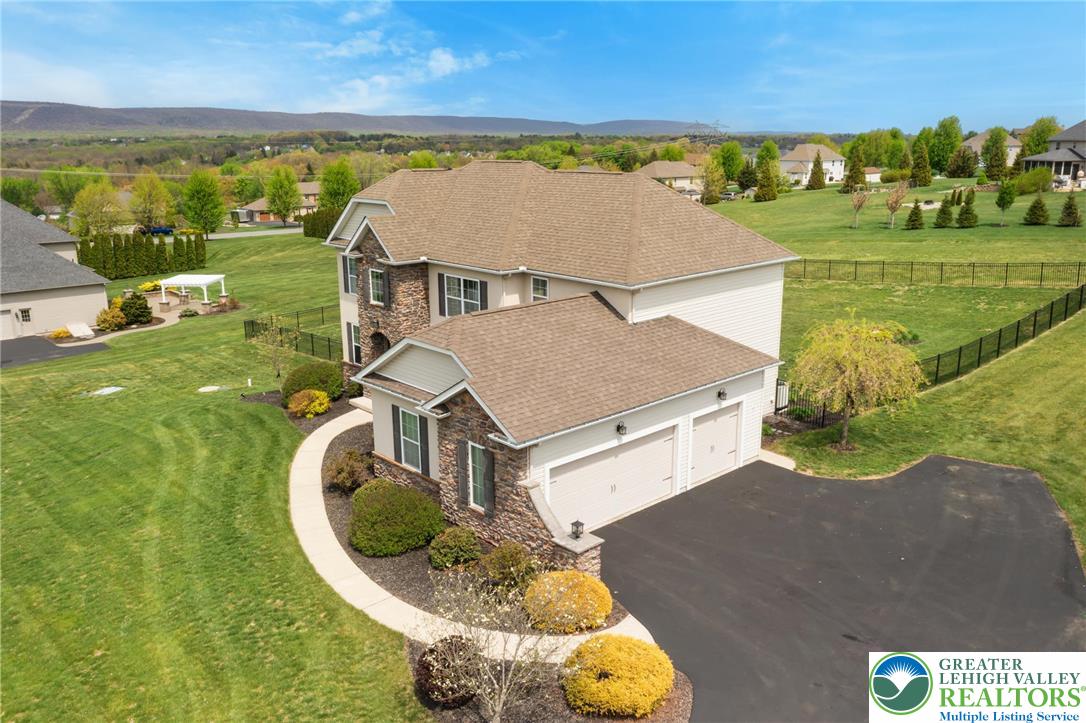 208 East Dell Road Bath, PA 18014 - Photo 36 of 40 an aerial view of a house with outdoor space