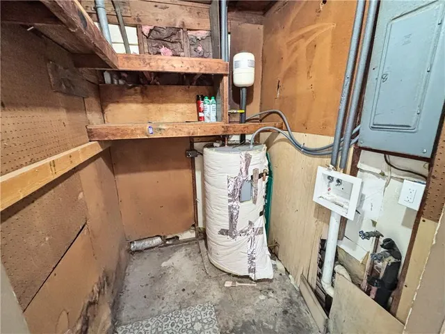 a view of water heater room
