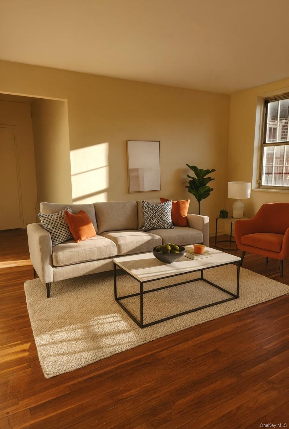 760 Bronx River Road, Unit A65 Bronxville, NY 10708 - Photo 5 of 7 Living area with hardwood floorsVirtually staged