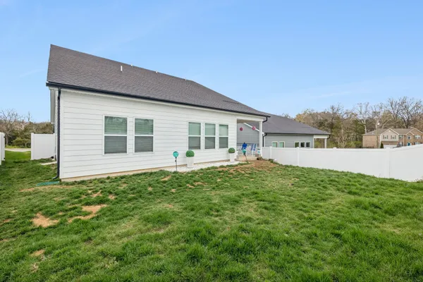 a house view with a garden space