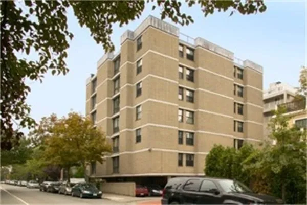 a front view of a building