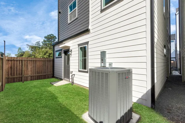 a view of a balcony from door