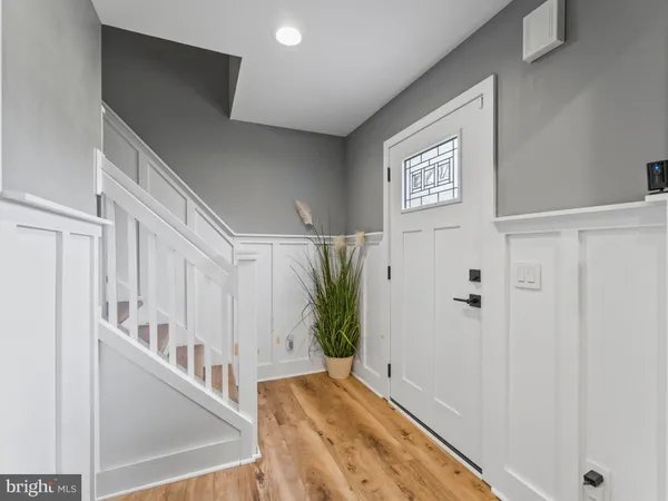 a view of entryway with stairs