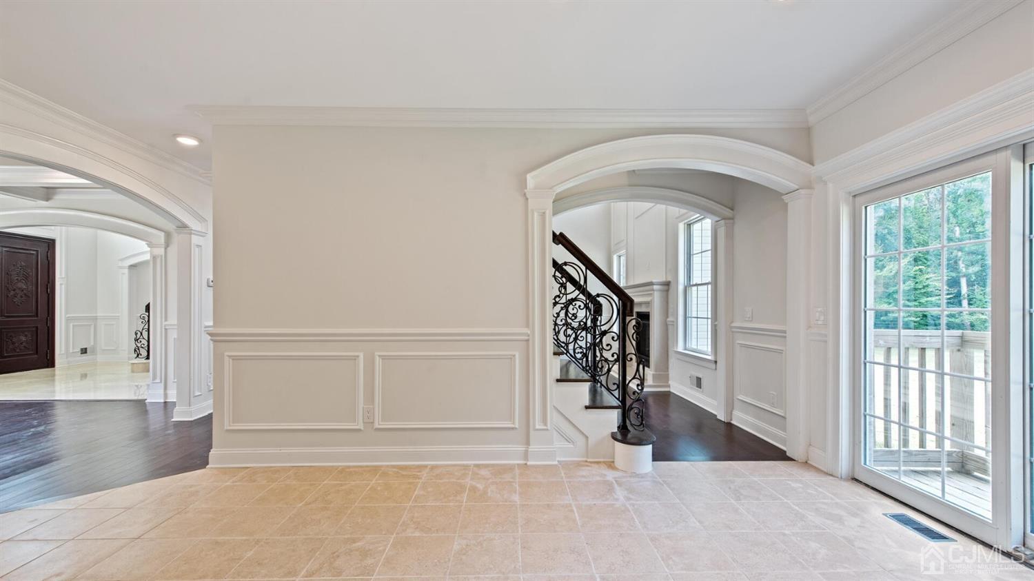 152 Culver Road Monmouth Junction, NJ 08852 - Photo 17 of 87 View from the kitchen shows the back staircase, and front entry hall